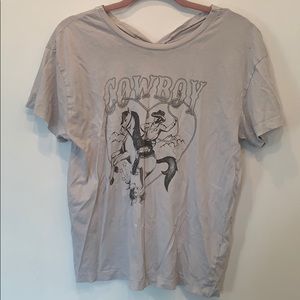 2 for $20 Cowboy open back tee